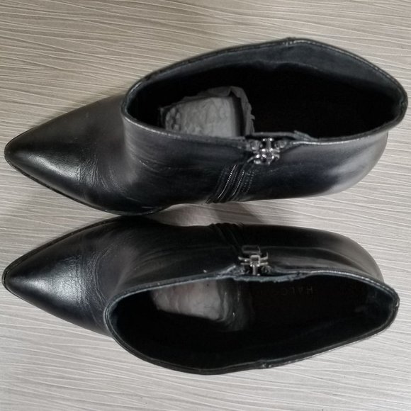 Halogen Bergen Pointed Toe Boot, Black Leather, Womens Size 7 M - Picture 8 of 11